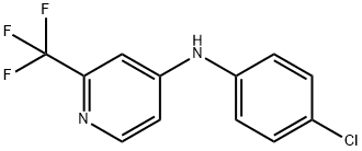 N-(4-CHLOROPHENYL)-2-(TRIFLUOROMETHYL)-4-PYRIDINAMINE Struktur