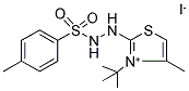 3-(TERT-BUTYL)-4-METHYL-2-(2-[(4-METHYLPHENYL)SULFONYL]HYDRAZINO)-1,3-THIAZOL-3-IUM IODIDE Struktur