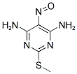 6-AMINO-2-(METHYLSULFANYL)-5-NITROSOPYRIMIDIN-4-YLAMINE Struktur