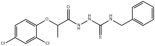 1-(2-(2,4-DICHLOROPHENOXY)PROPIONYL)-4-BENZYLTHIOSEMICARBAZIDE Struktur