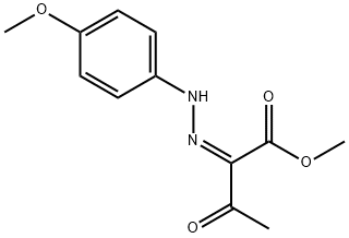 METHYL 2-[(Z)-2-(4-METHOXYPHENYL)HYDRAZONO]-3-OXOBUTANOATE Struktur