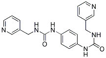 ((3-PYRIDYLMETHYL)AMINO)-N-(4-(((3-PYRIDYLMETHYL)AMINO)CARBONYLAMINO)PHENYL)FORMAMIDE Struktur