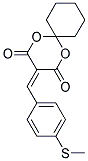 3-[4-(METHYLTHIO)BENZYLIDENE]-1,5-DIOXASPIRO[5.5]UNDECANE-2,4-DIONE Struktur