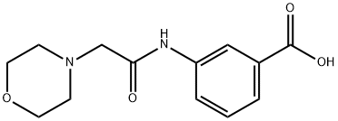 3-(2-MORPHOLIN-4-YL-ACETYLAMINO)-BENZOIC ACID Struktur