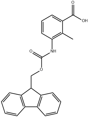 FMOC-3-AMINO-2-METHYLBENZOIC ACID Struktur