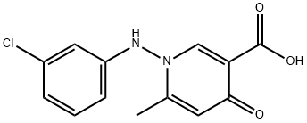 1-(3-CHLOROANILINO)-6-METHYL-4-OXO-1,4-DIHYDRO-3-PYRIDINECARBOXYLIC ACID Struktur