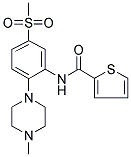 N-[[2-(4-METHYLPIPERAZINO)-5-(METHYLSULPHONYL)]PHENYL]THIOPHENE-2-CARBOXAMIDE Struktur