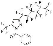 1-BENZOYL-3(5)-(TRIDECAFLUORO-1-HEXYL)-5(3)-(TRIFLUOROMETHYL)PYRAZOLE Struktur