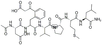 N-ACETYL-ASP-TYR(2-MALONYL)-VAL-PRO-MET-LEU-NH2 Struktur