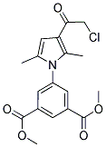 DIMETHYL 5-[3-(CHLOROACETYL)-2,5-DIMETHYL-1H-PYRROL-1-YL]ISOPHTHALATE Struktur