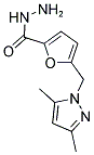 5-(3,5-DIMETHYL-PYRAZOL-1-YLMETHYL)-FURAN-2-CARBOXYLIC ACID HYDRAZIDE Struktur