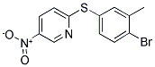 2-[(4-BROMO-3-METHYLPHENYL)SULFANYL]-5-NITROPYRIDINE Struktur