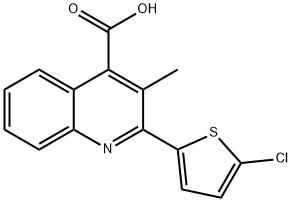 2-(5-CHLORO-THIOPHEN-2-YL)-3-METHYL-QUINOLINE-4-CARBOXYLIC ACID Struktur