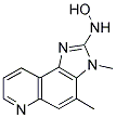 2-HYDROXYAMINO-3,4-DIMETHYL-3H-IMIDAZO[4,5-F]QUINOLINE Struktur