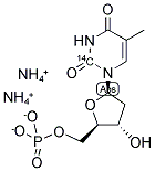 THYMIDINE 5'-MONOPHOSPHATE, DIAMMONIUM SALT, [2-14C]- Struktur