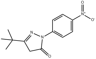 3-(TERT-BUTYL)-1-(4-NITROPHENYL)-2-PYRAZOLIN-5-ONE Struktur