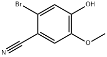 2-BROMO-4-HYDROXY-5-METHOXY-BENZONITRILE Struktur