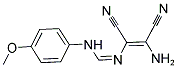 N'-[(Z)-2-AMINO-1,2-DICYANOETHENYL]-N-(4-METHOXYPHENYL)IMINOFORMAMIDE Struktur