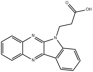 3-INDOLO[2,3-B]QUINOXALIN-6-YL-PROPIONIC ACID Struktur