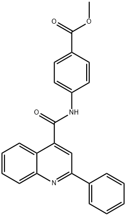 METHYL 4-{[(2-PHENYLQUINOLIN-4-YL)CARBONYL]AMINO}BENZOATE Struktur