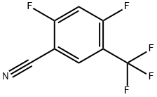 2,4-DIFLUORO-5-(TRIFLUOROMETHYL)BENZONITRILE Struktur