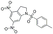 4,6-DINITRO-1-(4-METHYLPHENYLSULPHONYL)-2,3-DIHYDROINDOLE Struktur