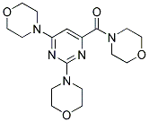 4-[(2,6-DIMORPHOLINOPYRIMIDIN-4-YL)CARBONYL]MORPHOLINE Struktur