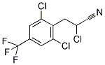 2-CHLORO-3-[2,6-DICHLORO-4-(TRIFLUOROMETHYL)PHENYL]PROPANENITRILE Struktur