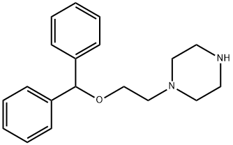 1-(2-BENZHYDRYLOXY-ETHYL)-PIPERAZINE Struktur