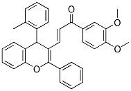 (E)-1-(3,4-DIMETHOXYPHENYL)-3-(2-PHENYL-4-O-TOLYL-4H-CHROMEN-3-YL)PROP-2-EN-1-ONE Struktur