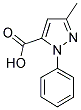 3-METHYL-1-PHENYL-1H-PYRAZOLE-5-CARBOXYLIC ACID Struktur