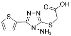 ([4-AMINO-5-(2-THIENYL)-4H-1,2,4-TRIAZOL-3-YL]SULFANYL)ACETIC ACID Struktur