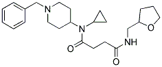 N-(1-BENZYLPIPERIDIN-4-YL)-N-CYCLOPROPYL-4-OXO-4-(TETRAHYDROFURFURYLAMINO)BUTANAMIDE Struktur