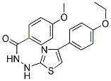 N'-[4-(4-ETHOXYPHENYL)-1,3-THIAZOL-2-YL]-4-METHOXYBENZOHYDRAZIDE Struktur