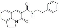 1,2-DIHYDRO-4-OXO-N-(2-PHENYLETHYL)PYRROLO[3,2,1-IJ]QUINOLINE-5-CARBOXAMIDE Struktur