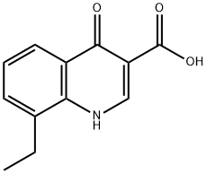 8-ETHYL-4-OXO-1,4-DIHYDRO-QUINOLINE-3-CARBOXYLIC ACID Struktur