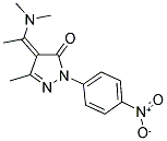 (4Z)-4-[1-(DIMETHYLAMINO)ETHYLIDENE]-5-METHYL-2-(4-NITROPHENYL)-2,4-DIHYDRO-3H-PYRAZOL-3-ONE Struktur