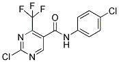 N5-(4-CHLOROPHENYL)-2-CHLORO-4-(TRIFLUOROMETHYL)-5-PYRIMIDINECARBOXAMIDE Struktur