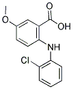 2-(2-CHLOROANILINO)-5-METHOXYBENZOIC ACID Struktur