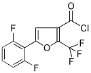 5-(2,6-DIFLUOROPHENYL)-2-(TRIFLUOROMETHYL)FURAN-3-CARBONYL CHLORIDE Struktur