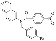 N-(4-BROMOBENZYL)-N-2-NAPHTHYL-4-NITROBENZAMIDE Struktur