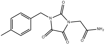 2-[3-(4-METHYLBENZYL)-2,4,5-TRIOXO-1-IMIDAZOLIDINYL]ACETAMIDE Struktur