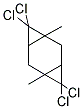 4,4,8,8-TETRACHLORO-1,5-DIMETHYLTRICYCLO[5.1.0.0(3,5)]OCTANE Struktur