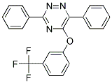 3,6-DIPHENYL-1,2,4-TRIAZIN-5-YL 3-(TRIFLUOROMETHYL)PHENYL ETHER Struktur