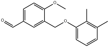 3-(2,3-DIMETHYL-PHENOXYMETHYL)-4-METHOXY-BENZALDEHYDE Struktur