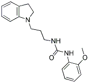 N-[(2,3-DIHYDRO-(1H)-INDOL-1-YL)PROPYL]-N'-(2-METHOXYPHENYL)UREA Struktur