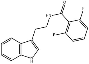 (2,6-DIFLUOROPHENYL)-N-(2-INDOL-3-YLETHYL)FORMAMIDE Struktur