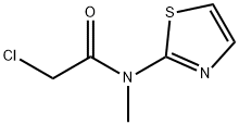 2-CHLORO-N-METHYL-N-THIAZOL-2-YL-ACETAMIDE Struktur