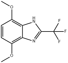 4,7-DIMETHOXY-2-(TRIFLUOROMETHYL)-1H-1,3-BENZIMIDAZOLE Struktur