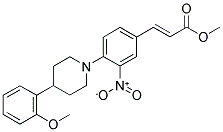 METHYL 3-(4-[4-(2-METHOXYPHENYL)PIPERIDINO]-3-NITROPHENYL)ACRYLATE Structure